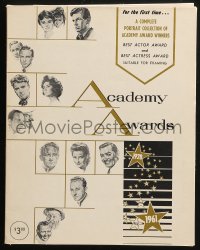 1j0053 ACADEMY AWARDS PORTFOLIO art portfolio 1961 Volpe art of all Best Actor & Actress winners!