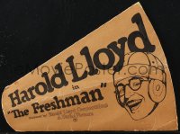 1j0050 FRESHMAN 9x12 paper megaphone 1926 art of Harold Lloyd wearing football helmet, ultra rare!