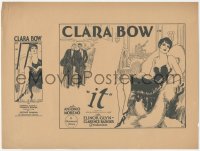 1j0004 IT 10x13 tear sheet 1927 great different full-length art of sexy Clara Bow, ultra rare!
