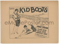 1j0005 KID BOOTS 9x12 tear sheet 1926 different art of golfer Eddie Cantor & Clara Bow, ultra rare!