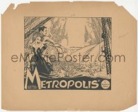1j0003 METROPOLIS 10x13 tear sheet 1927 Fritz Lang classic, incredible different art, ultra rare!