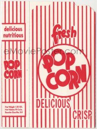 1j0040 POPCORN 7x9 box 1960s you can serve popcorn in it to impress your friends on movie night!