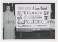 1j0031 ULYSSES 5.25x7 promo photo 1955 cool poster for contest to win a guest ticket to the movie!