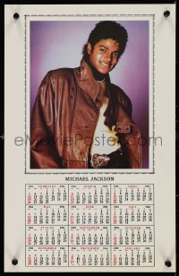 1k0006 MICHAEL JACKSON calendar 1984 great close up from his Thriller days!