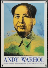 1k0020 ANDY WARHOL 27x39 German museum/art exhibition 1996 Mao Zedong by the artist!