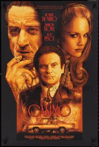 1k0049 CASINO #10/50 24x36 art print 1995 Christopher Cox art of De Niro & Sharon Stone, Joe Pesci!