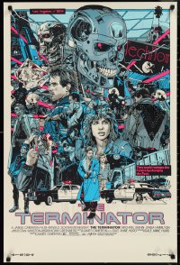 1k0073 TERMINATOR signed #3409/3600 24x36 art print 2020 by Tyler Stout, Timed Edition!