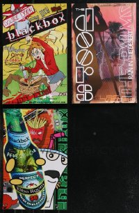 1m0042 LOT OF 3 UNFOLDED SIGNED & NUMBERED BLACK BOX POSTERS 2003-2004 cool artwork!