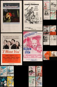 1m0077 LOT OF 26 UNFOLDED SAMUEL GOLDWYN UNCUT PRESSBOOKS 1940s-1950s advertising for many movies!
