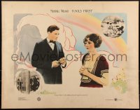 1p0042 FOOLS FIRST 1/2sh 1922 romantic couple Claire Windsor and Richard Dix, ultra rare!