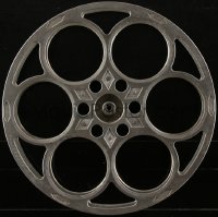 1p0016 FILM REEL 1950s Goldberg aluminum house reel, hang it on the wall & impress your friends!