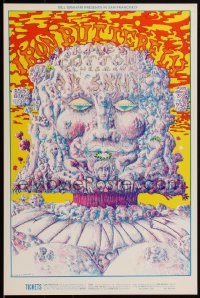 1r0028 IRON BUTTERFLY/JAMES COTTON BLUES BAND/A.B. SKHY 14x21 music poster 1969 Lee Conklin art!