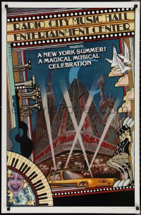 1r0014 NEW YORK SUMMER 25x38 stage poster 1979 wonderful Byrd art of Radio City Music Hall!