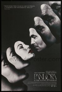 1r0021 PANDORA & THE FLYING DUTCHMAN mini poster R2019 James Mason & sexy Ava Gardner, different!