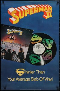 1r0030 SUPERMAN II 23x35 music poster 1981 Reeve, shinier than your average slab of vinyl!