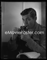 1s0030 CLARK GABLE camera original 8x10 negative 1936 manly man lighting pipe by C.S. Bull at MGM!