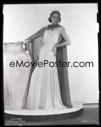 1s0050 GAIL PATRICK camera original 8x10 negative 1930s full-length Paramount portrait by huge urn!