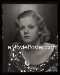 1s0064 JEAN HARLOW camera original 8x10 negative 1930s moody sad eyed MGM portrait by C.S. Bull!