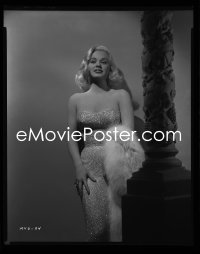 1s0080 MAMIE VAN DOREN camera original 8x10 negative 1950s Blonde Bombshell glamour portrait!