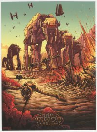 1t0043 LAST JEDI IMAX mini poster 2017 Star Wars, cool different art by Dan Mumford, #2 of 4!