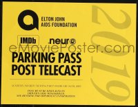 1t0017 91ST ANNUAL ACADEMY AWARDS after-party parking pass 2019 Oscar viewing dinner access!