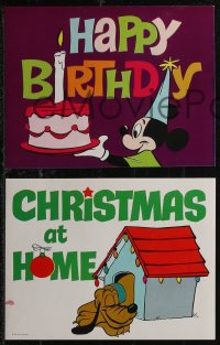 1t0025 WALT DISNEY set of 8 home movie title cards 1973 use them when making your own home movies!