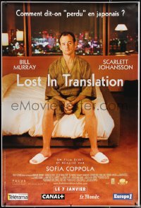 1w0043 LOST IN TRANSLATION advance DS French 1p 2003 lonely Bill Murray in Tokyo, Sofia Coppola!