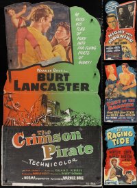 1x0002 LOT OF 7 STANDEES 1950s Lancaster in Crimson Pirate, Crawford in Sudden Fear & more!