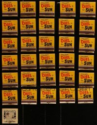 1x0029 LOT OF 31 DUEL IN THE SUN PROMO MATCHBOOKS 1947 never used, ultra rare!