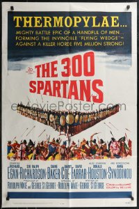 1y0574 300 SPARTANS 1sh 1962 Richard Egan in Ancient Greece, The mighty battle of Thermopylae!