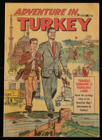 1y0361 ADVENTURE IN TURKEY giveaway comic book 1953 American Boy's travels through a fabulous land!