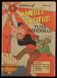 1y0366 ADVENTURES OF MANUEL PACIFICO TUNA FISHERMAN #2 comic book 1951 story & art by Frieda Bart Hind