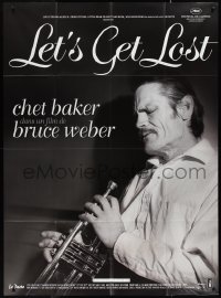 1y0034 LET'S GET LOST French 1p R2008 Bruce Weber, great close up of Chet Baker with trumpet!