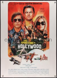 1y0040 ONCE UPON A TIME IN HOLLYWOOD French 1p 2019 Pitt, DiCaprio and Robbie by Chorney, Tarantino!