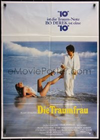 1y1354 '10' German 1979 best image of sexy Bo Derek on the beach with Dudley Moore, The Dream Woman!
