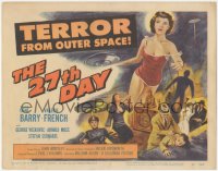 1y0935 27th DAY TC 1957 terror from space, five people given the power to destroy nations!