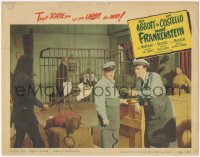1y1022 ABBOTT & COSTELLO MEET FRANKENSTEIN LC #1 R1956 Bud & Lou are scared by museum executioner!