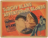 1y0937 ADVENTUROUS BLONDE TC 1937 Glenda Farrell is detective/reporter Torchy Blane, very rare!