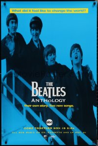 1z0032 BEATLES ANTHOLOGY tv poster 1995 cool image of McCartney, Harrison, Ringo & Lennon!