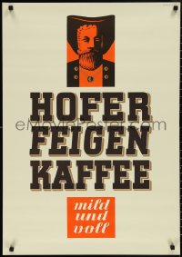 1z0013 HOFER FEIGENKAFFEE 23x33 German advertising poster 1950s coffee first made for children!