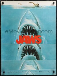 1z0058 JAWS 18x24 music poster 1975 far sexier Kastel art of shark attacking swimmer, rare!