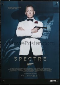 1z0049 SPECTRE IMAX advance English mini poster 2015 Daniel Craig as James Bond 007 with gun!