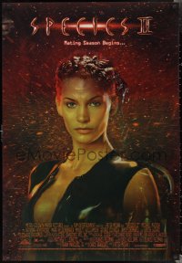 1z0072 SPECIES II lenticular 27x39 video poster 1998 sexy & scary alien Natasha Henstridge!