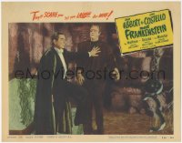 2a0486 ABBOTT & COSTELLO MEET FRANKENSTEIN LC #3 R1956 c/u of Dracula Lugosi & Strange, ultra rare!