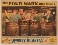 2a0468 MONKEY BUSINESS LC 1931 all four Marx Brothers in kippered herring barrels, ultra rare!