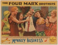 2a0469 MONKEY BUSINESS LC 1931 classic image of Groucho adored by college girls, ultra rare!