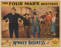2a0473 MONKEY BUSINESS LC 1931 Harpo & Chico Marx with guns on deck w/ first officer, ultra rare!