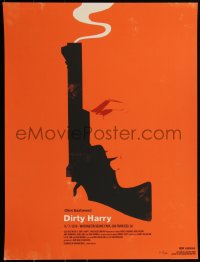 2a0058 DIRTY HARRY #131/300 18x24 art print 2010 Mondo, Alamo Drafthouse, Olly Moss, first edition!