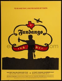 2a0072 FANDANGO artist signed 19x25 art print 2007 Mondo, art by Dirk Fowler, Alamo Drafthouse!