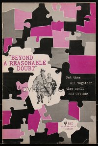 2b0062 BEYOND A REASONABLE DOUBT pressbook 1956 Fritz Lang noir, Dana Andrews & Joan Fontaine!